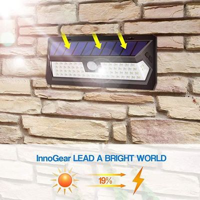 Solar Lights Outdoor, 62 LED Super Bright Motion Sensor Wall Lights, Wireless Garden Security Lights